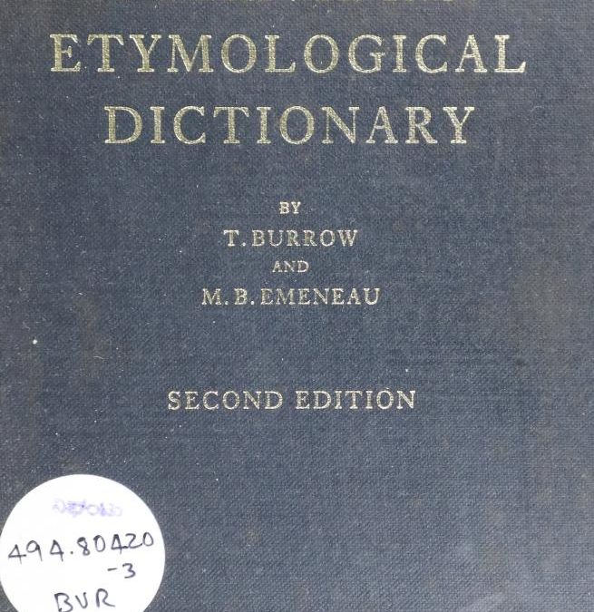 A Dravidian Etymological Dictionary
